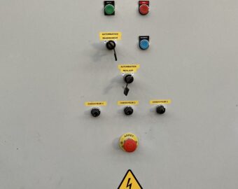 Armoire électrique contrôle commande ligne de tri